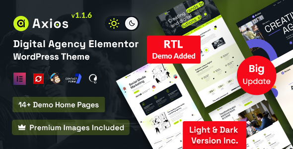 Axios - Digital Agency WordPress Theme Logo